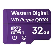 Western Digital 威騰 紫標 MicroSDXC 高耐寫 32GB 監控記憶卡, 1張