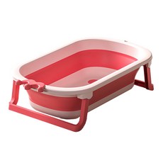 皇冠 兒童折疊浴盆 8930 粉色, 1個