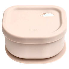 INUIBEBE 寶寶超吸力矽膠餐碗 米灰色 學習餐碗, 1個