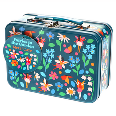 Rex LONDON 手提式文具專用鐵盒 不鏽鋼家庭置物盒, 精靈花園, 1個