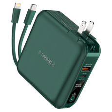 G'FIVE 基伍 勁量無線充多功能行動電源 10000mAh 原廠保固, GP-W10S, 綠色