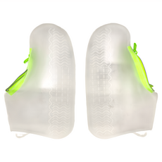 拉鍊式矽膠鞋套，加厚彈性矽膠，重量191g/1雙, 透明色