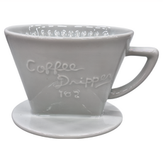 CAFEC CAFEC 有田燒 陶瓷扇形濾杯, 白色 3~5杯份, 1個, 3-5 杯份