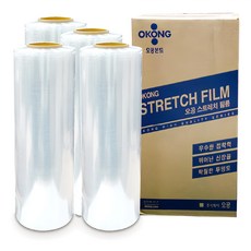 OKONG 拉伸膜 30mic x 500mm x 200m 1盒, 透明