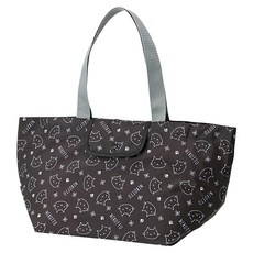 Skater 可折疊收納環保購物袋, 黑色, 1個