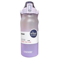DODGE 道奇 Ttritan水壺 彈蓋吸管, 紫色, 2L, 1個