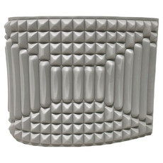 躺靠兩用腰背舒緩伸展按摩墊，安全支撐，高強抗壓，可承重100公斤, 灰色, 1個