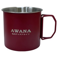 AWANA 戶外不鏽鋼折疊杯 AK-350 350ml, 1個, 紅色
