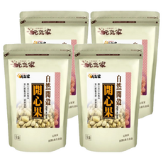 元氣家 自然開殼開心果 果仁酥脆可口 低溫烘焙 顆顆新鮮, 200g, 4包