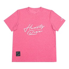 HEARTY RISE 哈帝來斯 HR 短袖T恤 HE-9014, M, 粉紅