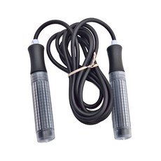 ALEX SPORTS 粉彩可調式跳繩, B-4804黑色，繩長約275cm，握把約14cm, 繩長275mm 握把14cm, 黑色, 1個