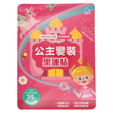 京采 果凍貼紙書，公主變裝，內附39個果凍貼, 1個