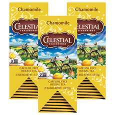 CELESTIAL SEASONINGS 詩尚草本 洋甘菊茶 無咖啡因 100%天然, 1.28g, 25包, 3盒
