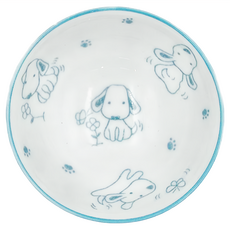 藍淘氣狗兒童碗 Set, 日本, XL05128-7, 1個