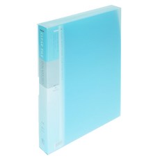 ECO Chungwoon PP彩色半透明資料夾 A4 80頁 天藍色, 2本