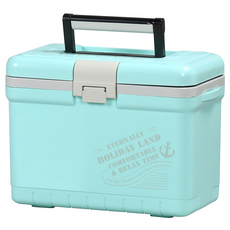 SHInWA 伸和 冰箱 CBX-7L, HOLIDAY LAND, 便攜帶肩帶, 釣魚露營野餐多種用途, 蒂芬妮綠