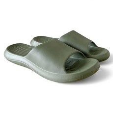 i Slippers 台灣製造 晴光系列 室內室外兩用拖鞋, 軍綠色, 1雙