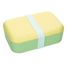 Natural Elements 長方便當盒, 黃綠色, 1公升容量, PET再生塑料材質, 1個