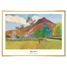 菠蘿選畫所 保羅高更 塔希提風景 AVAR4645G, 金色