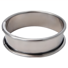 de Buyer 畢耶 基本款不鏽鋼圓形塔模, 1個, 單色