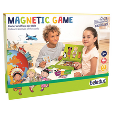 beleduc 磁力拼圖 世界兒童 3歲以上兒童適用, 45片, 1組