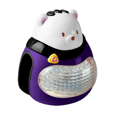 統資 嬰兒遊戲床音樂熊 TE611 深紫色 聲光安撫玩具, 1個