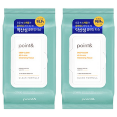 point& 深層清潔多合一濕紙巾 弱酸性成分 低敏不刺激, 80張, 2包