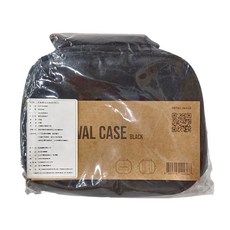 KZM OUTDOOR 工業風餐具收納袋, 黑色, 1個