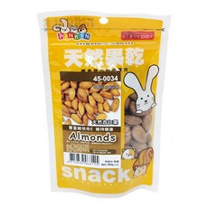 PINKIN 天然杏仁果, 100% 天然, 寵物零食, 100g, 1包