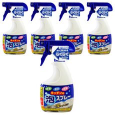 獅子化學 廚房除菌漂白消臭泡沫噴霧, 400g, 日本製造, 5瓶