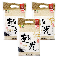 大橋牌 台灣產 越光米 CAS良質米, CNS一等, 1kg, 3包