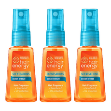 MAKARIZO 清新髮香噴霧 海洋微風 30ml, 小罐包裝，方便攜帶放包包, 中性香氣, 恢復活力放鬆身心, 3瓶