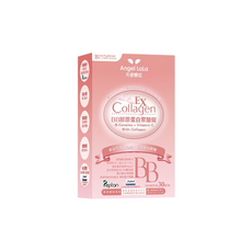 Angel LaLa 天使娜拉 BB膠原蛋白聚醣錠, 30顆, 580mg, 1盒