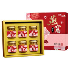 順天本草 冰糖燕窩禮盒 節慶版 6罐, 450g, 1盒