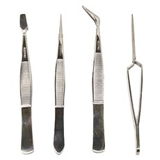 Pro'sKit 寶工 不銹鋼鑷子4支組 110~120mm, 1組