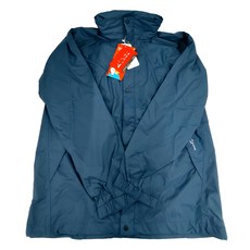 Litume 意都美 中性防水透氣外套 尼龍材質, M, 灰藍