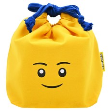 OXFORD 雙層積木造型便當盒收納袋, 黃色, 1個