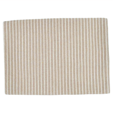 無印風條紋餐墊, 米香色, 33 x 48cm, 1個