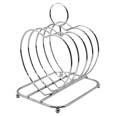 SUPREME 不鏽鋼餐盤吐司架 愛心造型 銀色, 1個