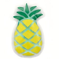 SCHÖN 保冷劑 + 午餐腰帶 菠蘿, 可愛造型便當保冷組, 重複使用, 各年齡適用, 1組, 1入