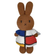 MELANIE手工編織玩偶 5328061ME, 24cm, 蒙德里安 棕色, 1個