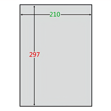 鶴屋 A4銀色特多龍貼紙 LZ210297 297 x 210mm, 40張, 1格