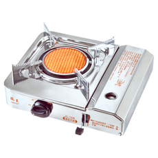 OUWANG 歐王 遠紅外線可拆式卡式白鐵休閒爐 適用於室內外燒烤烹調 鏡面處理 MIT台灣優良工廠出品, 305 x 273 x 105mm, JL-168AS, 1組