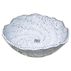 日本製 吹雪粉引深缽 1.3L, 吹雪粉引, 1個