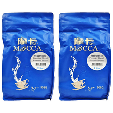 MOCCA 摩卡 特級烘焙豆, 咖啡豆(無研磨), 908g, 2包