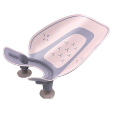 vanibaby 升級版洗屁屁神器, 粉紫, 寶寶洗澡神器, 嬰兒沐浴墊, 兒童洗澡椅, 1個