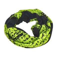 MERIDA 美利達 頭巾 Coolmax®涼感布料 吸濕排汗 透氣 親膚柔軟 台灣製造, 24.5 x 50cm, 黑色 + 綠色