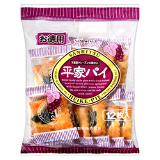 SANRITSU 三立製菓 葡萄平家派, 180g, 1袋