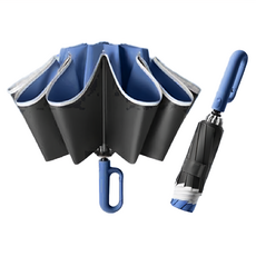 20骨雨傘, 自動反向傘, 雙龍骨傘架, 藏青