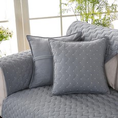 好物良品 清新雅純系列 現代風棉立體刺繡 防滑沙發墊組